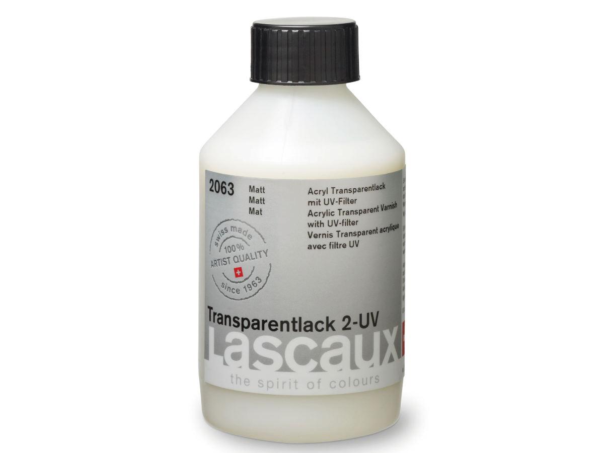 Lascaux - Transparent Varnish 2 Uv Matt Bottles Of 250 Ml