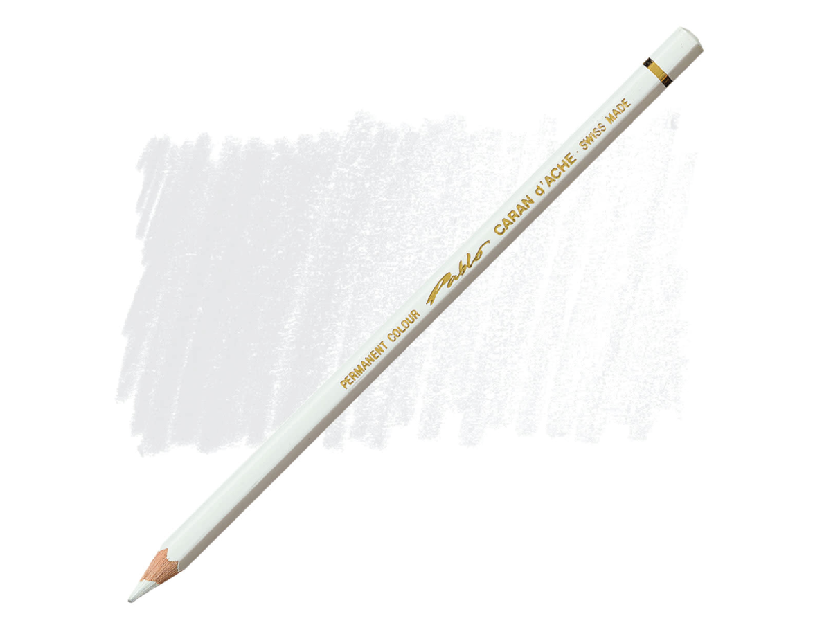 Caran D'Ache - Classic Pablo Pencil White-Fsc Uv 12