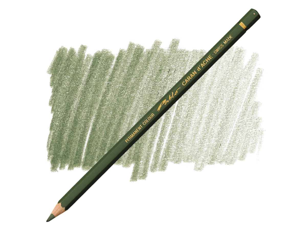 Caran D'Ache - Classic Pablo Pencil Olive Black-Fsc Uv 3