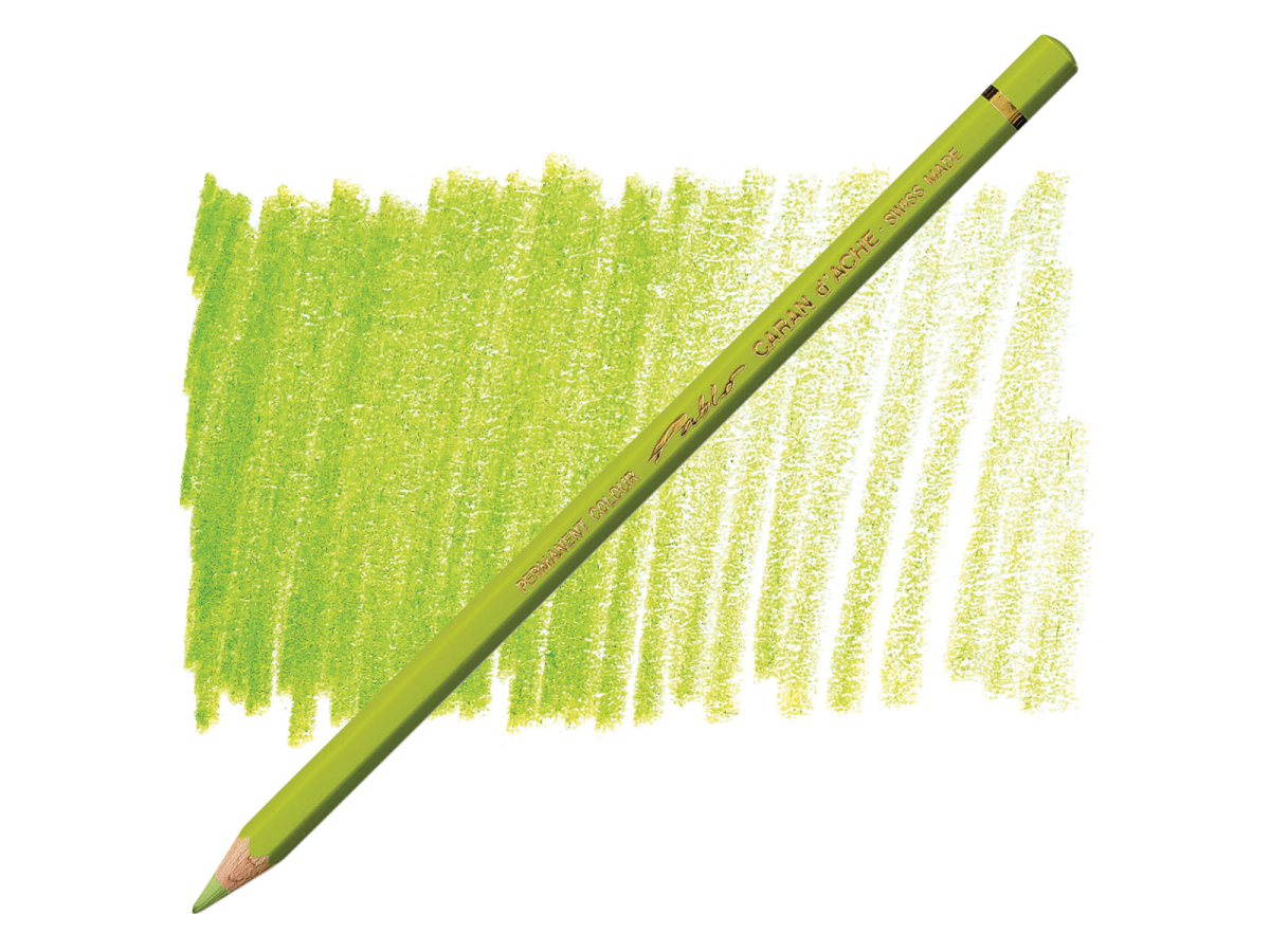 Caran D'Ache - Classic Pablo Pencil Light Olive-Fsc Uv 12