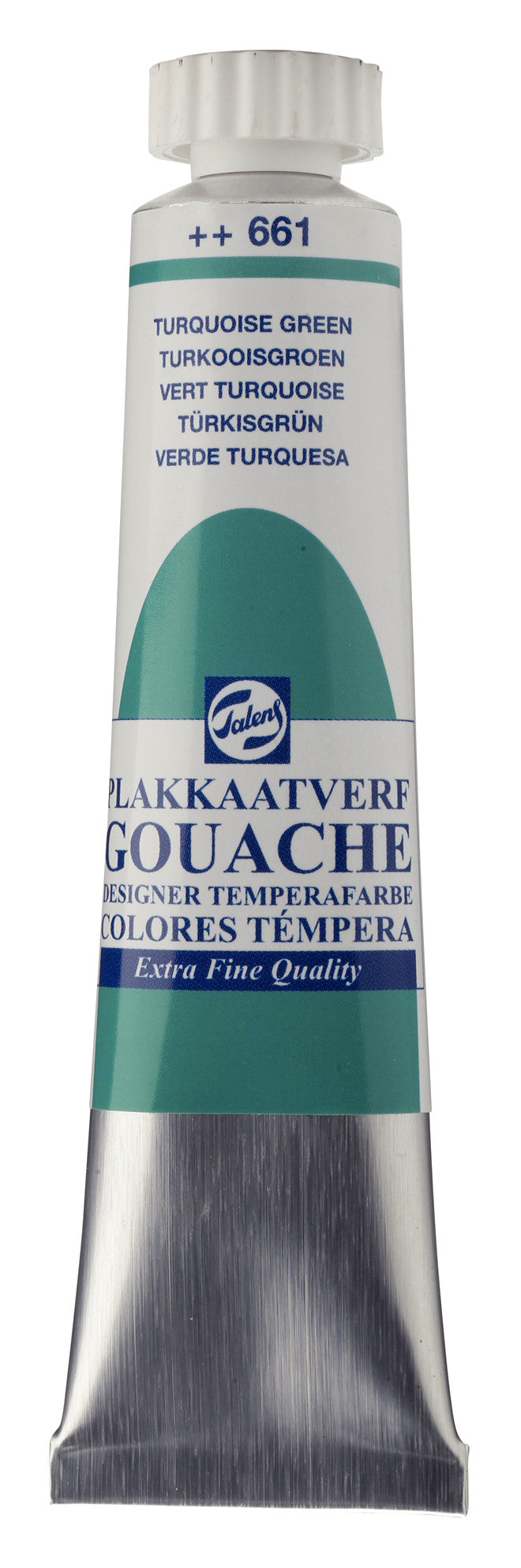 Talens - Gouache Extra Fine Quality Tube 20 Ml Turkooisgroen 661