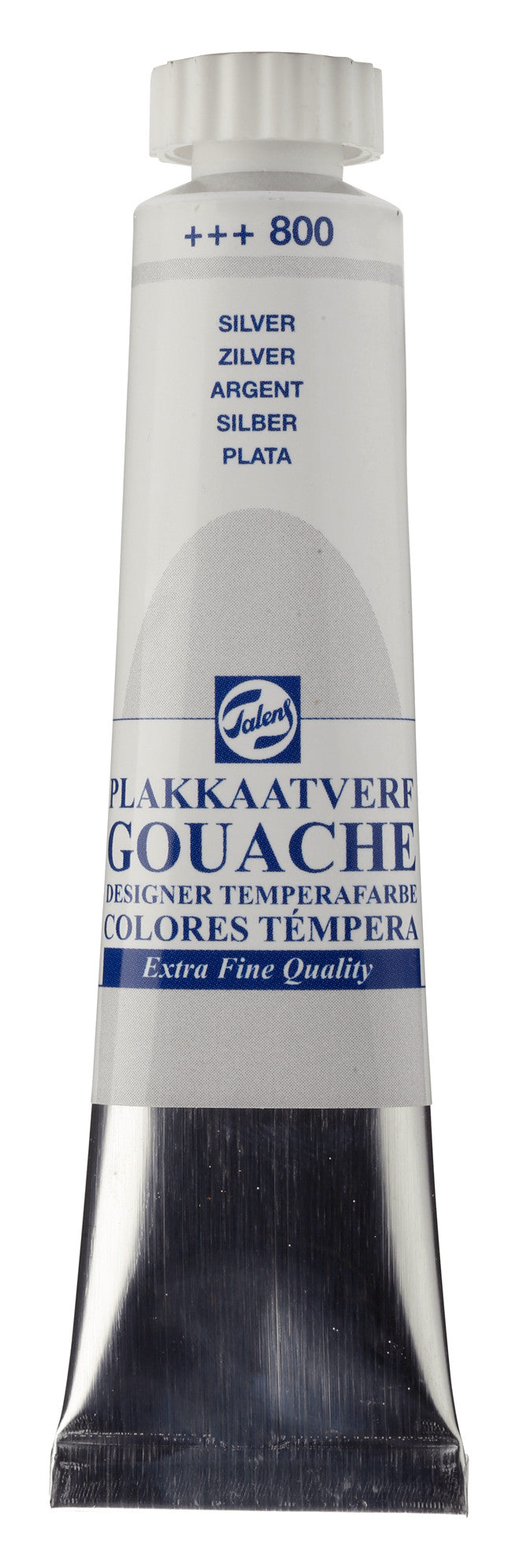 Talens - Gouache Extra Fine Quality Tube 20 Ml Zilver 800