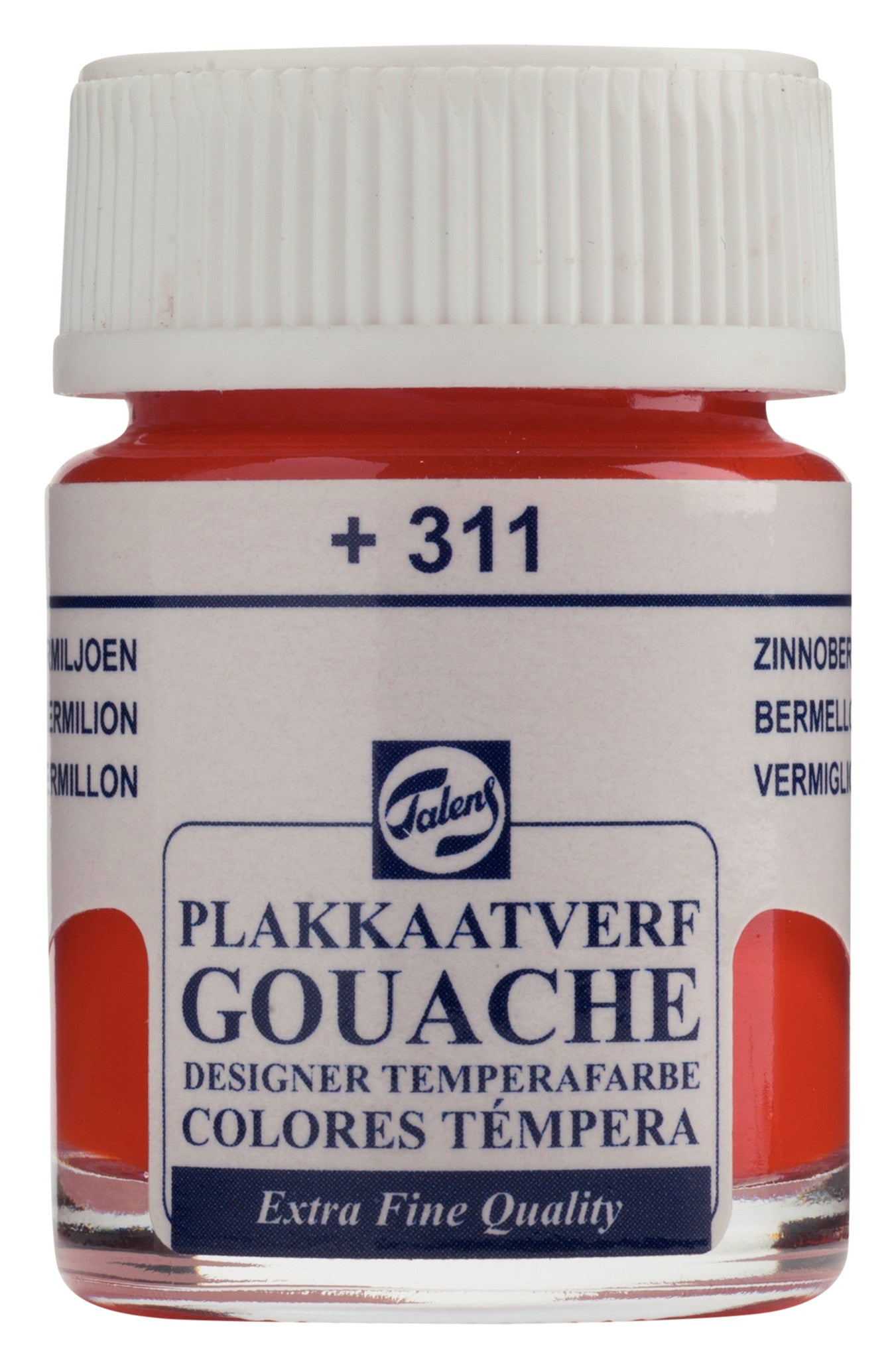 Talens - Gouache Extra Fine Quality Fles 16 Ml Vermiljoen 311