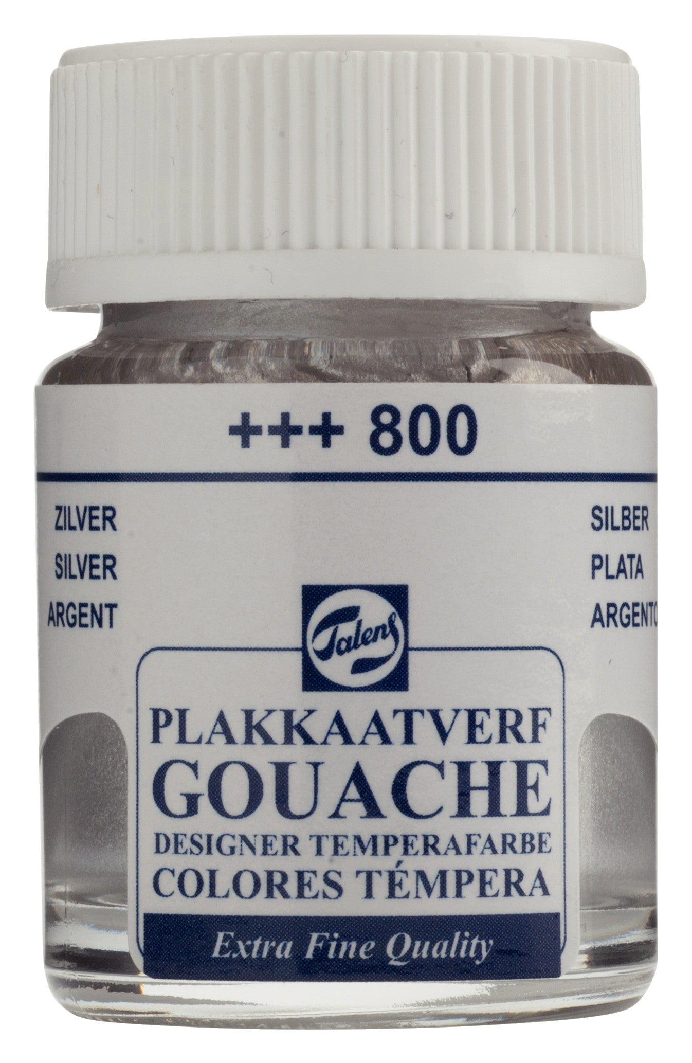Talens - Gouache Extra Fine Quality Fles 16 Ml Zilver 800