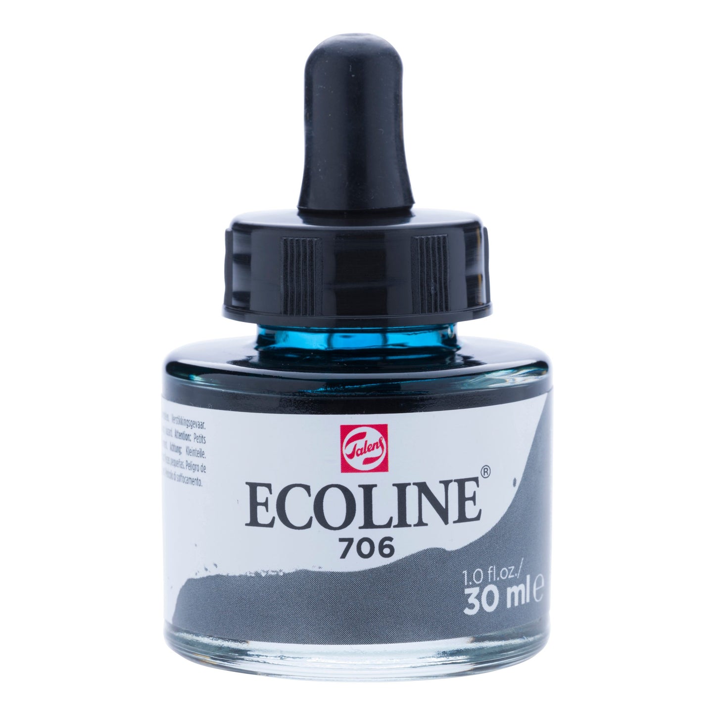 Ecoline - Vloeibare Waterverf Fles 30 Ml Donkergrijs 706