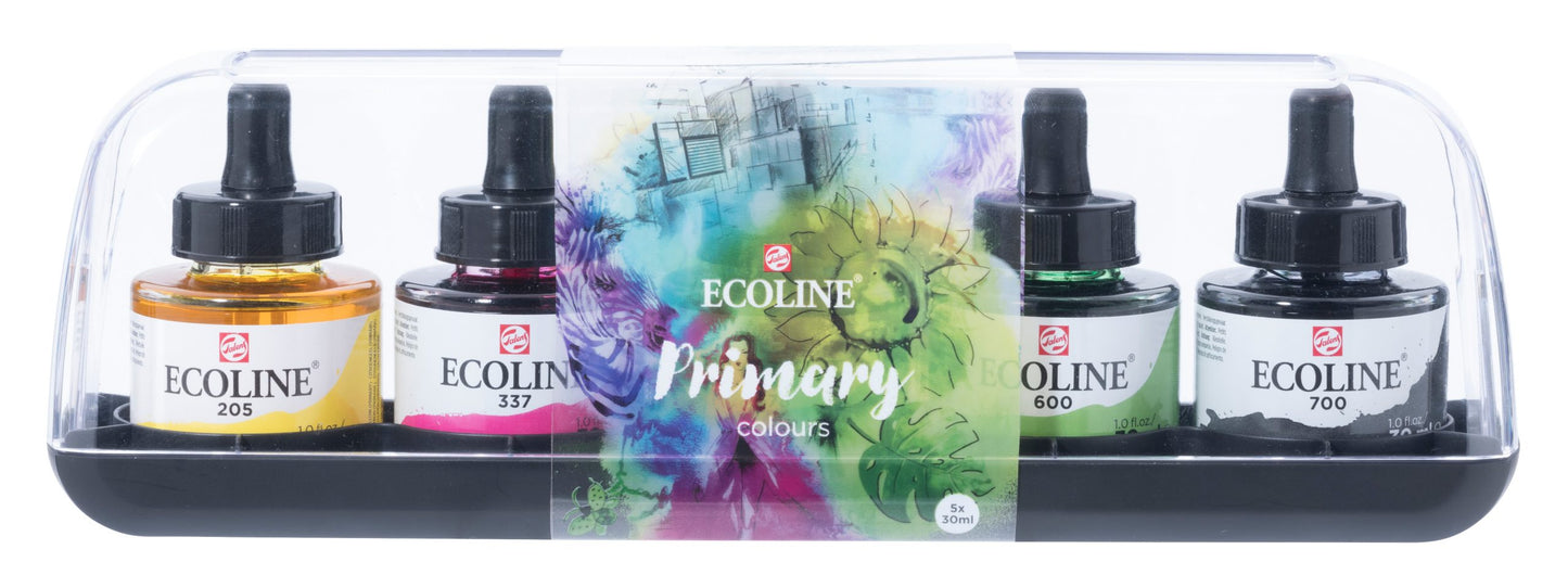 Ecoline - Vloeibare Waterverf Set Pri r 5 X 30 Ml