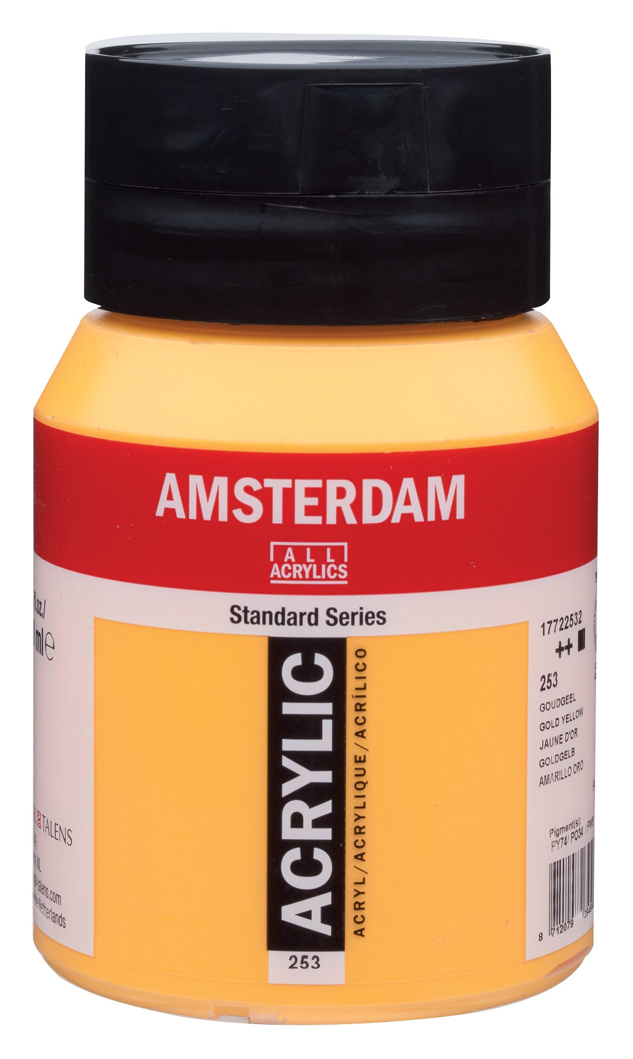 Amsterdam - Standard Series Acrylverf Pot 500 Ml Goudgeel 253