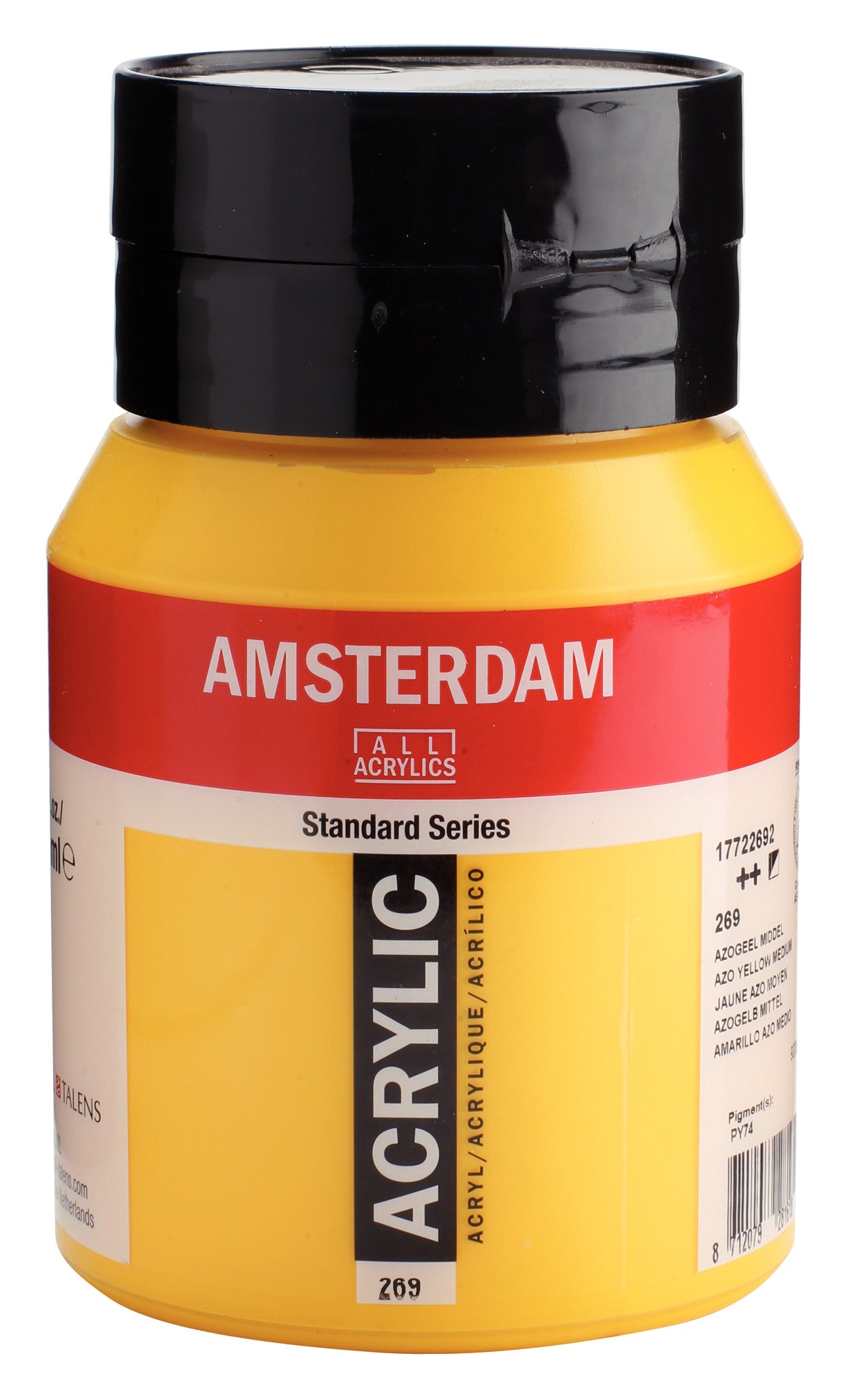 Amsterdam - Standard Series Acrylverf Pot 500 Ml Azogeel Middel 269