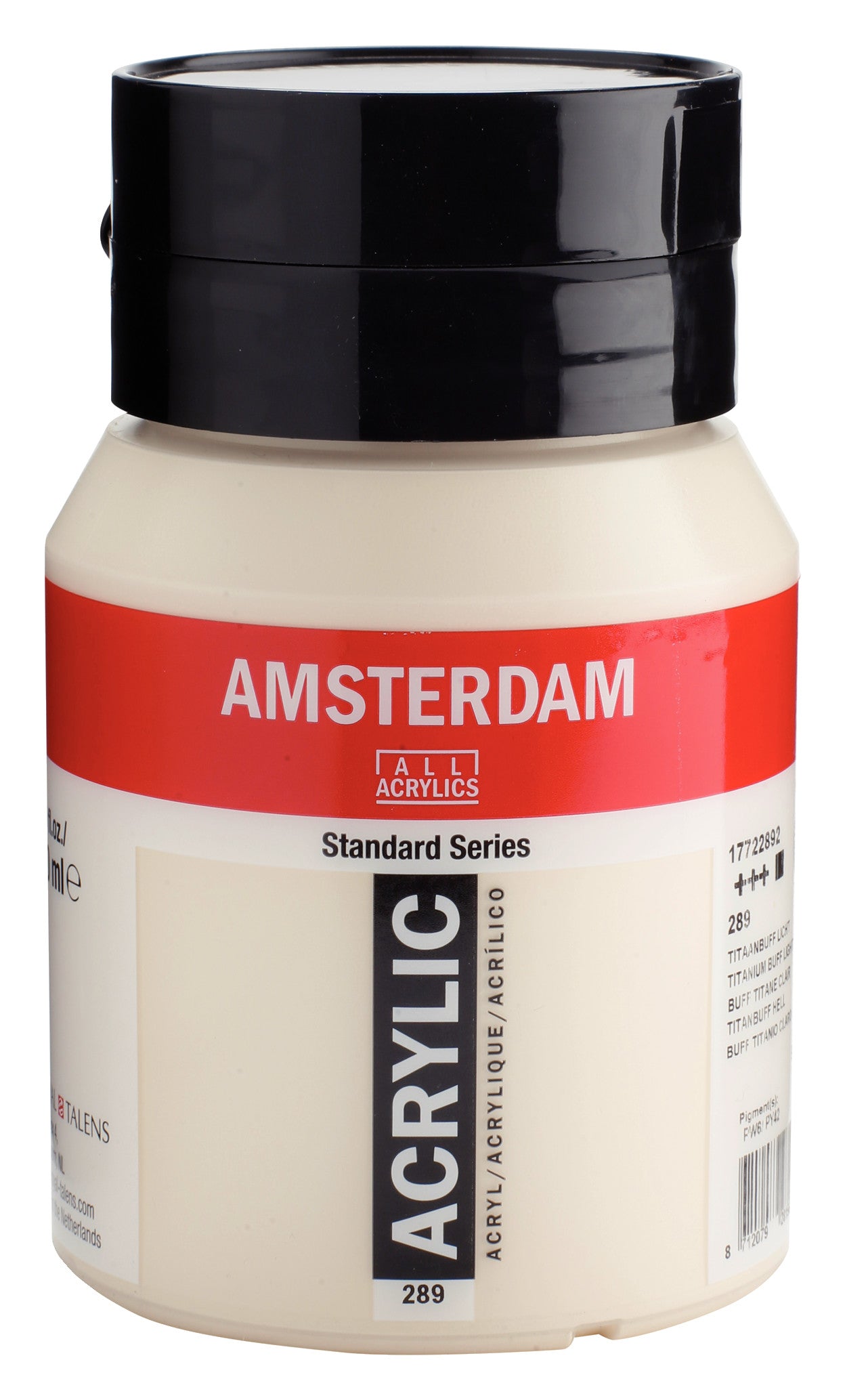Amsterdam - Standard Series Acrylverf Pot 500 Ml Titaanbuff Licht 289