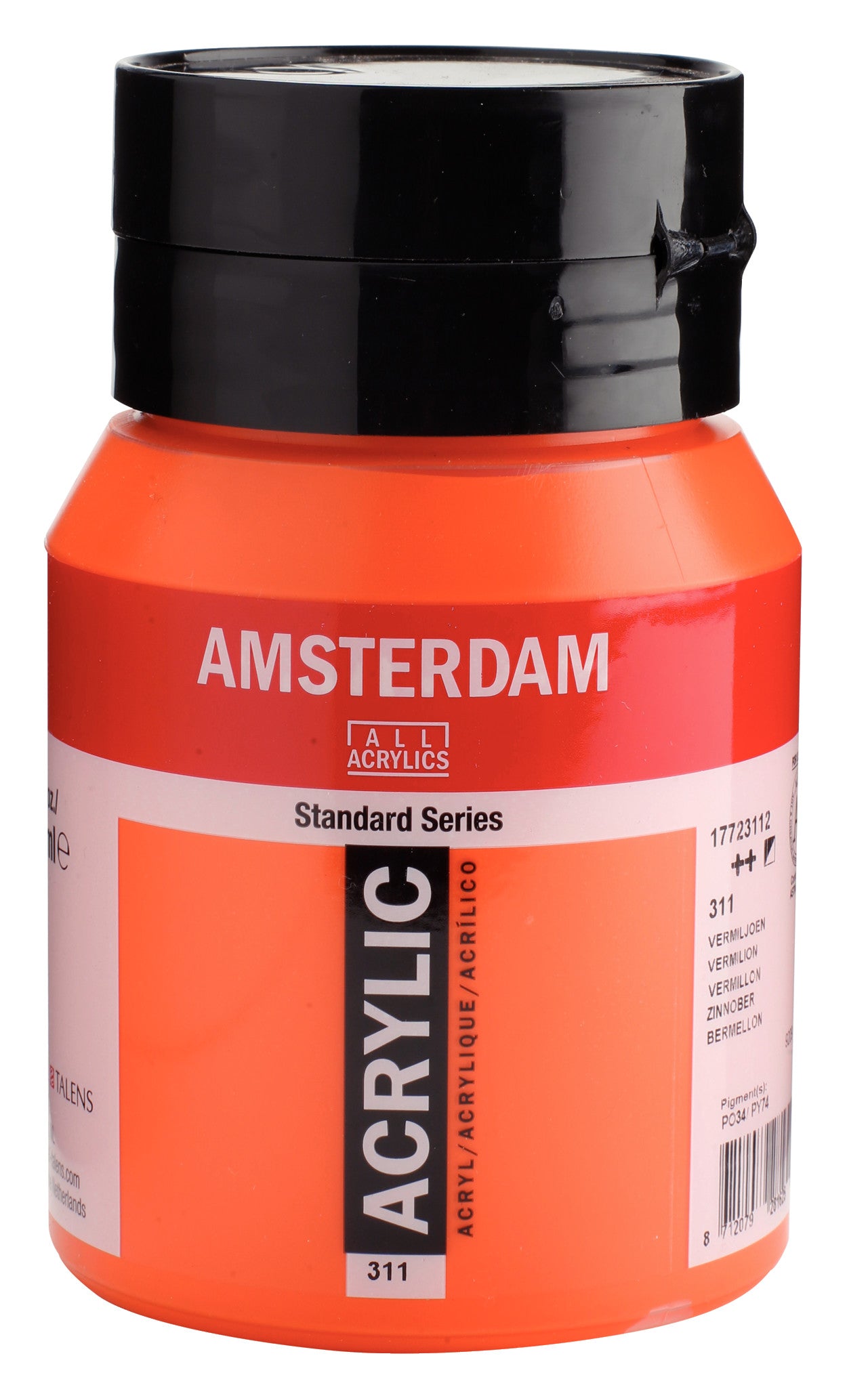 Amsterdam - Standard Series Acrylverf Pot 500 Ml Vermiljoen 311