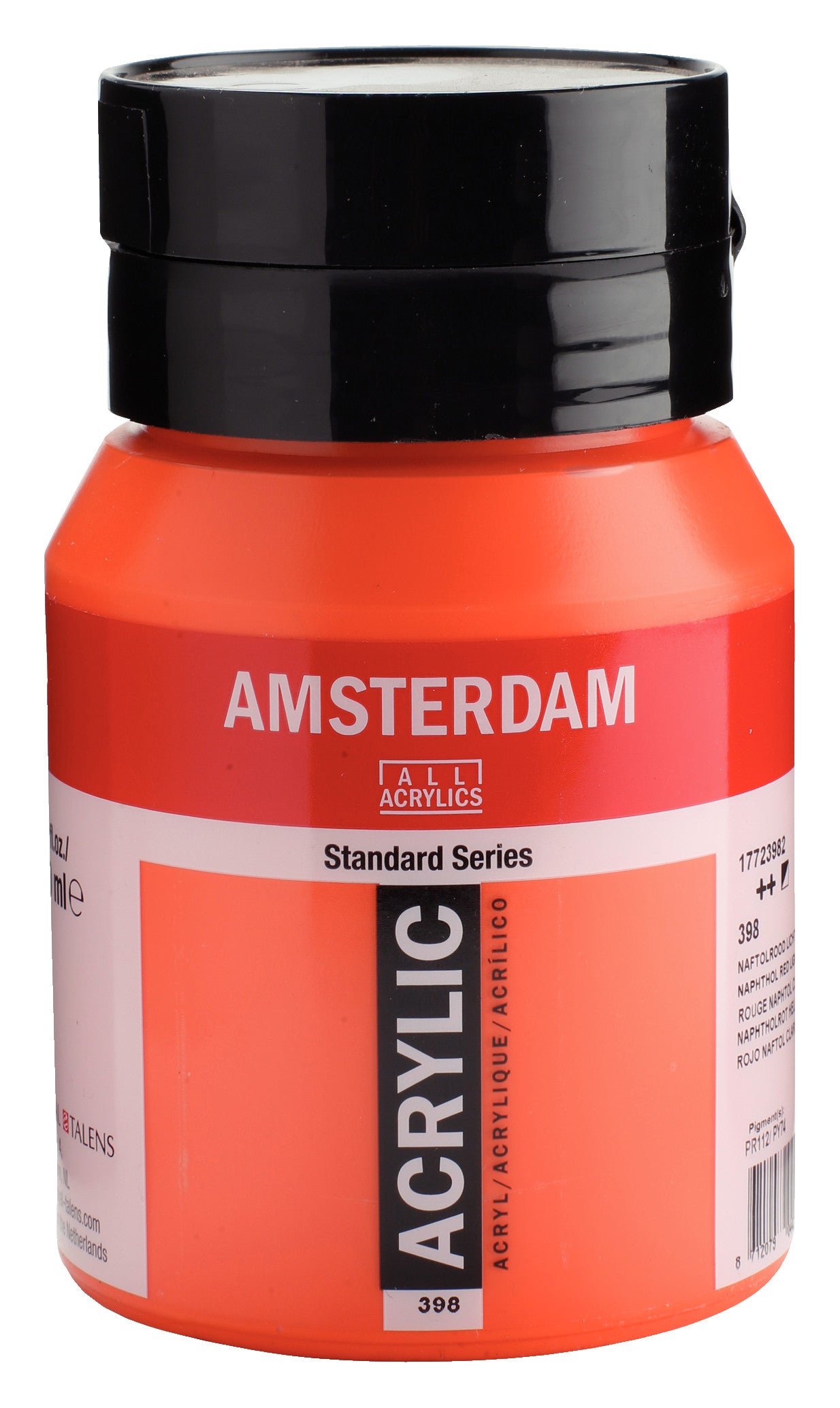 Amsterdam - Standard Series Acrylverf Pot 500 Ml Naftolrood Licht 398