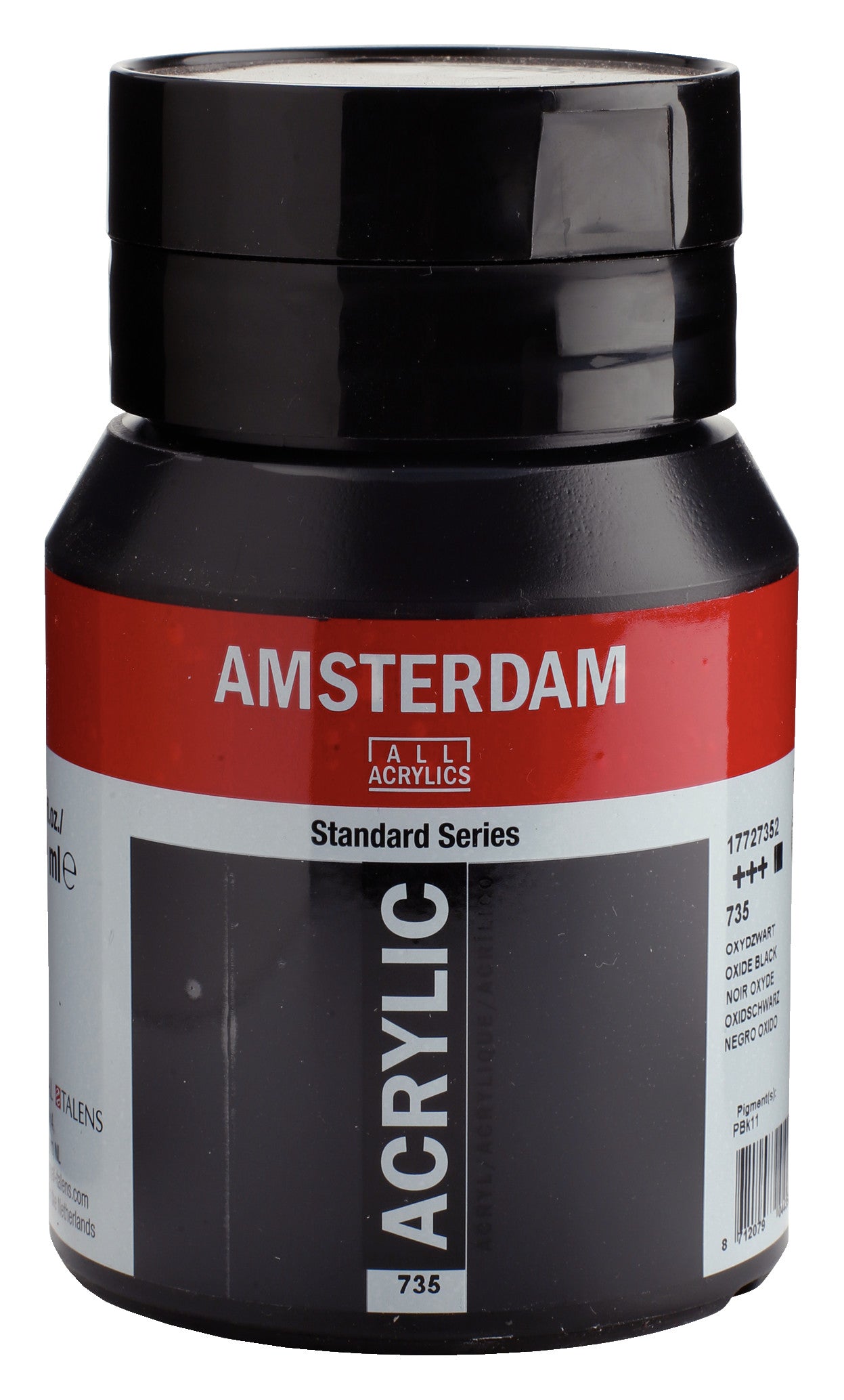 Amsterdam - Standard Series Acrylverf Pot 500 Ml Oxydzwart 735