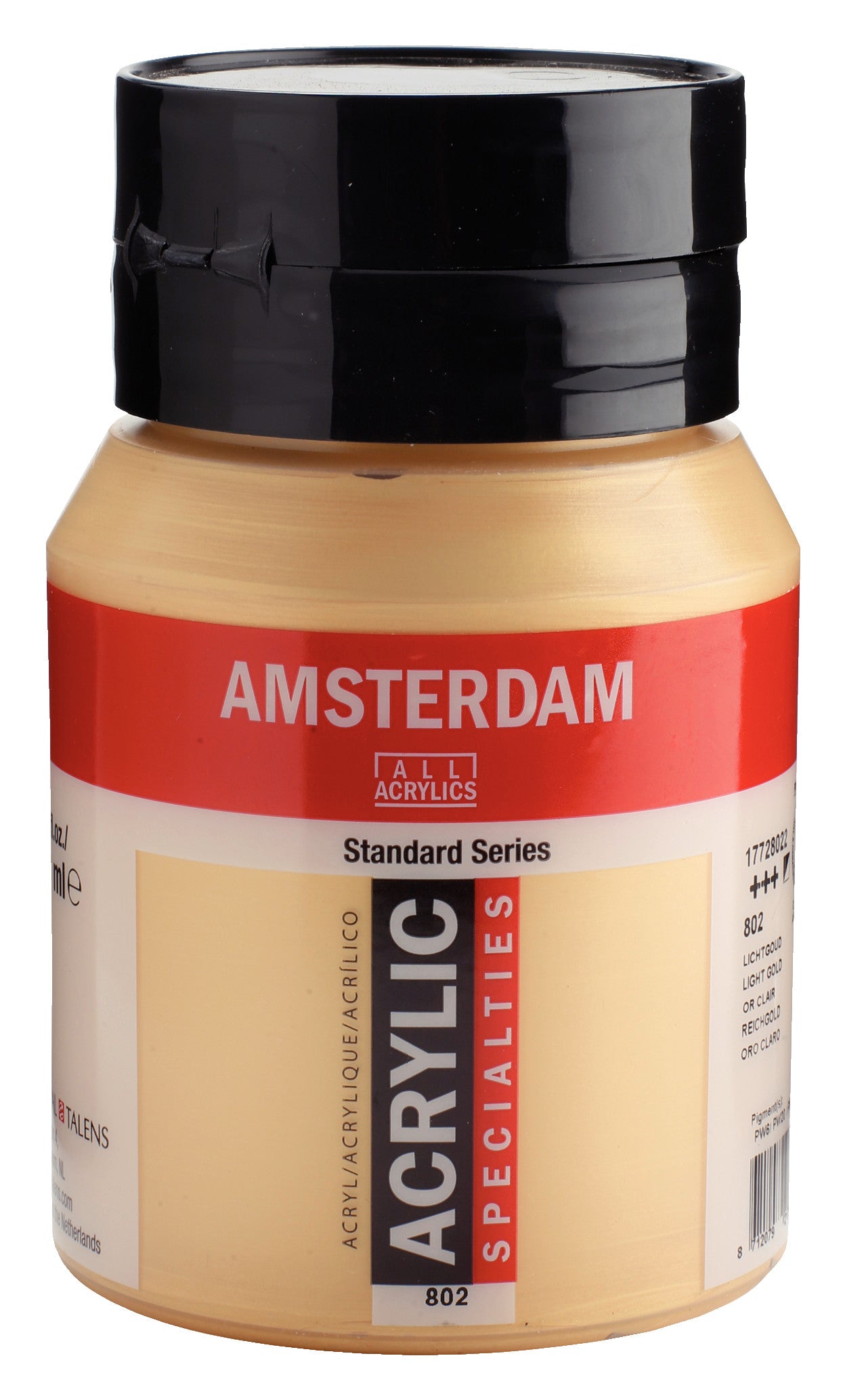 Amsterdam - Standard Series Acrylverf Pot 500 Ml Lichtgoud 802