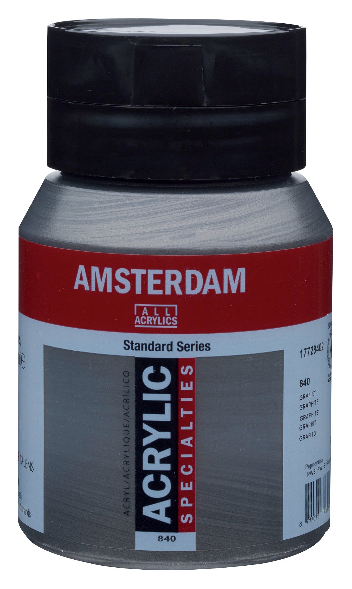 Amsterdam - Standard Series Acrylverf Pot 500 Ml Grafiet 840