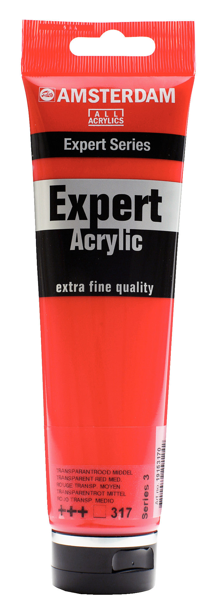 Amsterdam - Expert Series Acrylverf Tube 150 Ml Transparantrood Middel 317