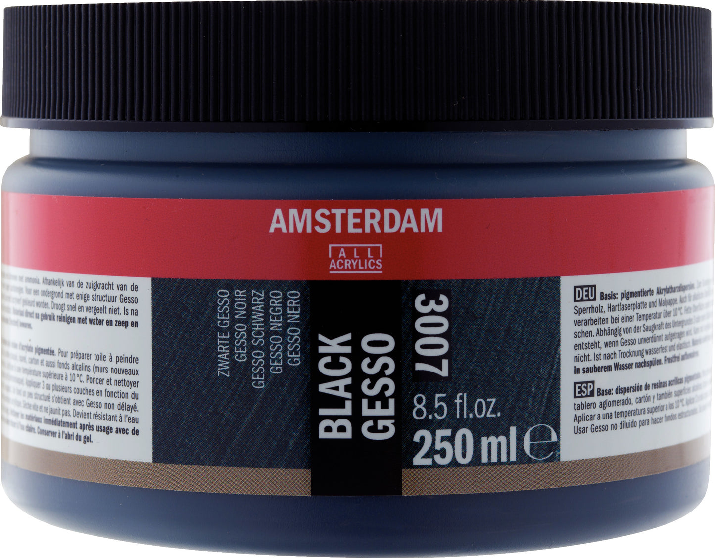 Amsterdam - Zwart Gesso 007 Pot 250 Ml