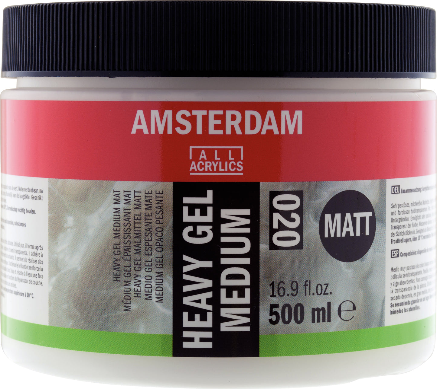 Amsterdam - Heavy Gel Medium Mat 020 Pot 500 Ml