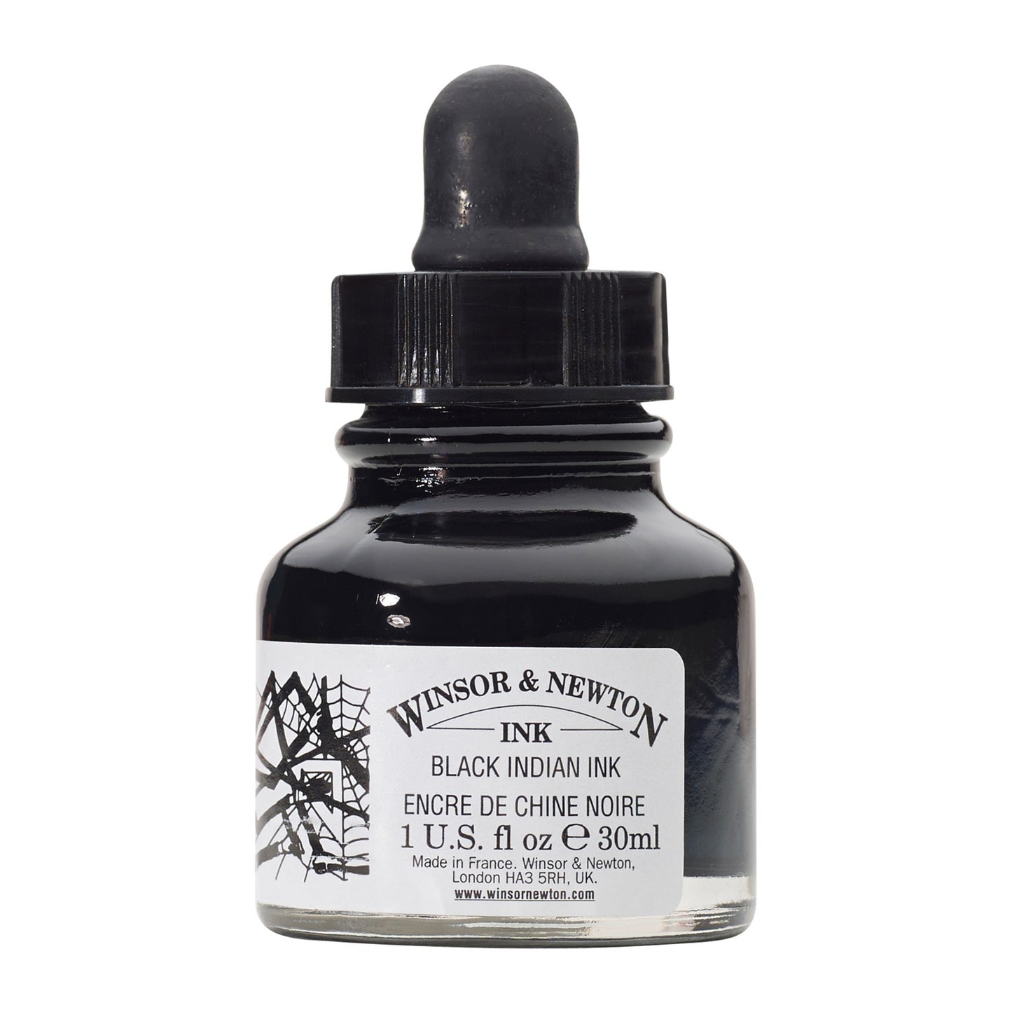 Winsor & Newton - Ink 30Ml Dropper Black Uv 6