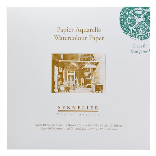Sennelier - Bloc Aquarelle Fin 30X30Cm 20 Feuilles