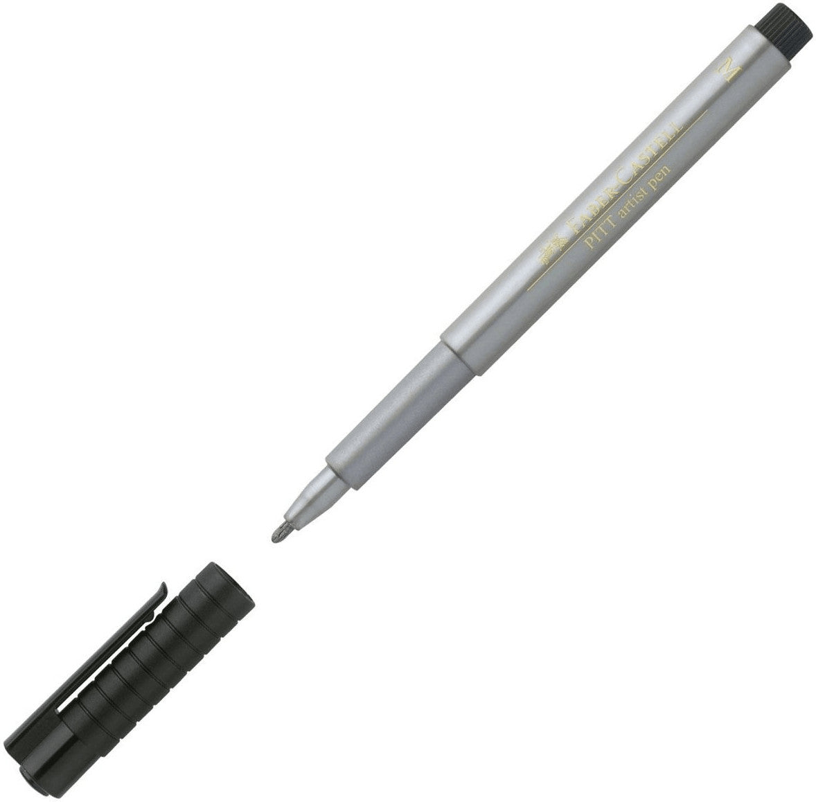Faber Castell - Tekenstift Fc Pitt Artist Pen 251 Zilver Op Blister