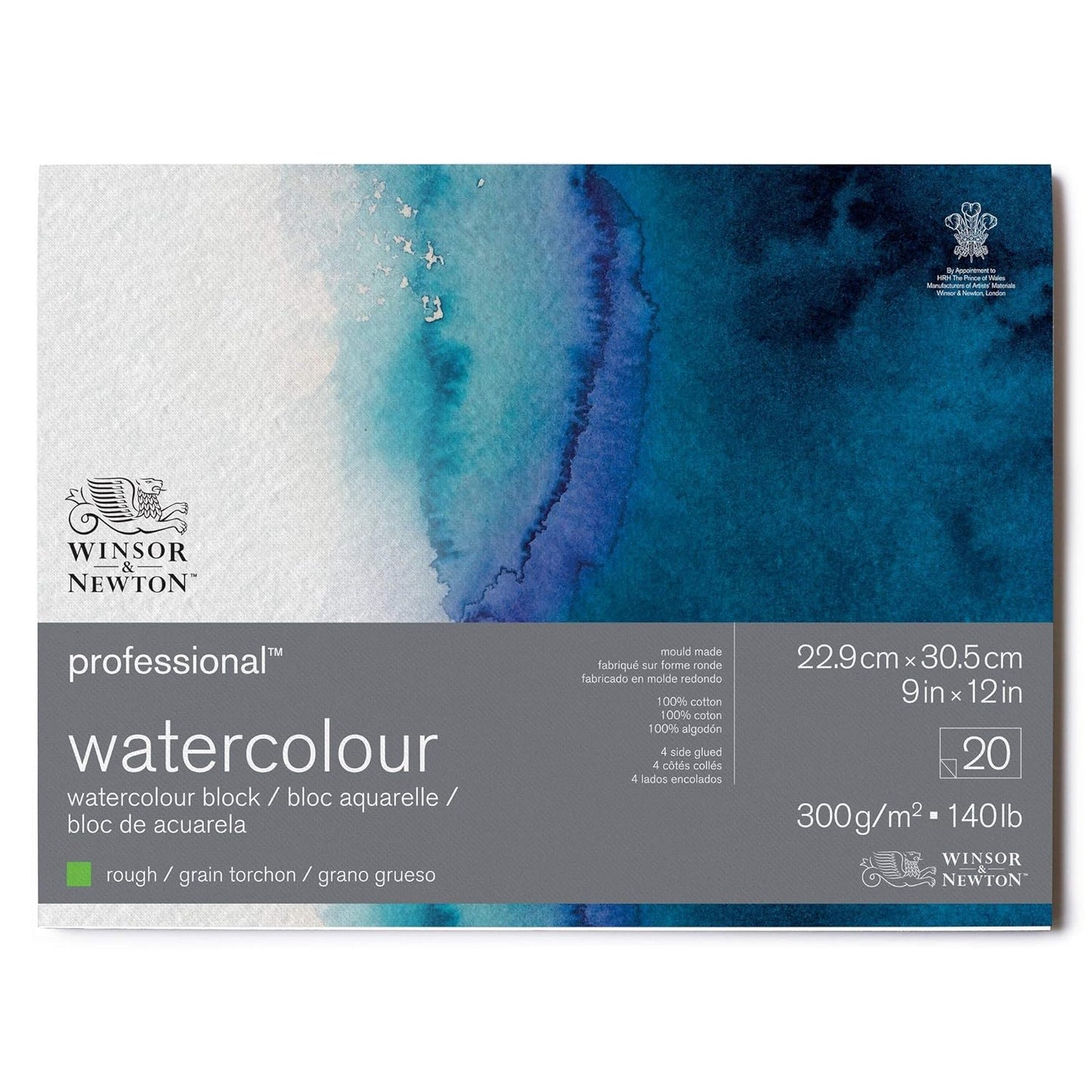 Winsor & Newton - Prof Aquarelpapier Gt Blok 300Gr 20 Vel 22,9X31Cm Uv 1