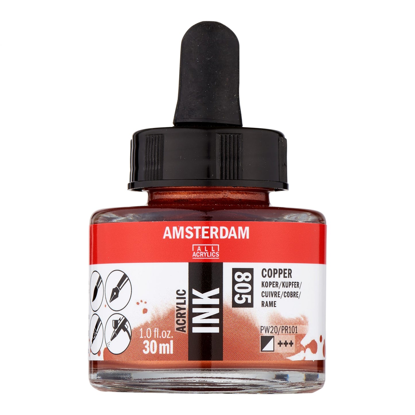 Amsterdam - Acrylinkt Fles 30 Ml Koper 805