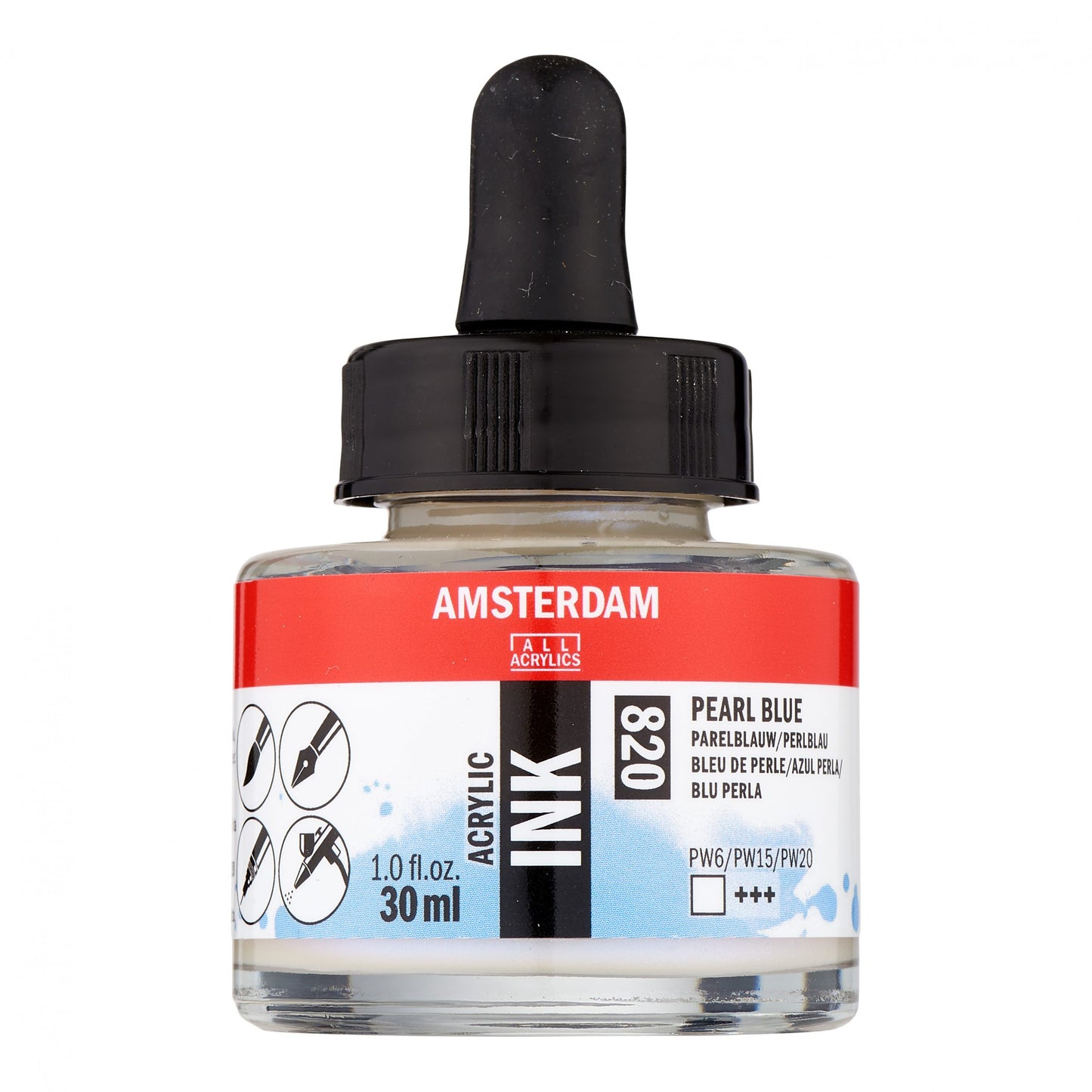 Amsterdam - Acrylinkt Fles 30 Ml Pare lauw 820