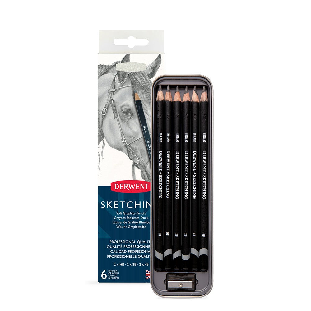 Derwent - Sketching Pencils (6) Tin