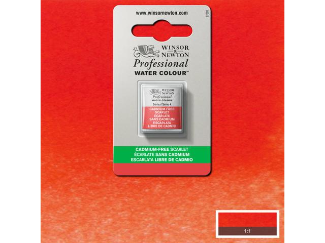 Winsor & Newton - Pro Watercolour Halve Napjes Cadmium-Free Scarlet Uv 3