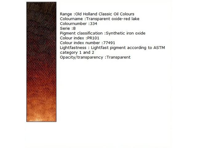 Holland - Oil Transparent Oxide Red Lake 40Ml