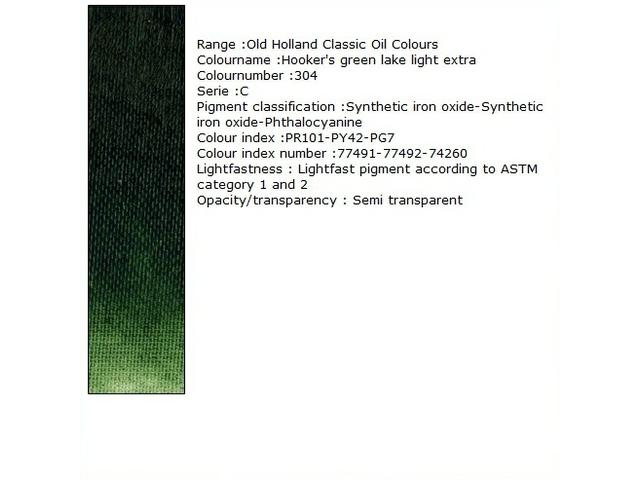 Holland - Oil Hooker'S Green Lake Light Extra 40Ml