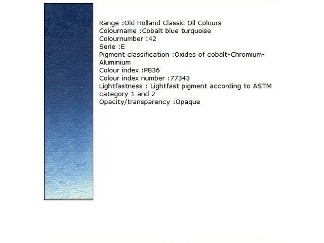 Holland - Oil Cobalt Blue Turquoise 40Ml