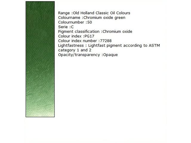 Holland - Oil Chromium Oxide Green 40Ml