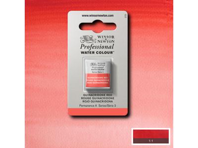 Winsor & Newton - Professional Watercolour H/Pan Quinac Red Uv 3