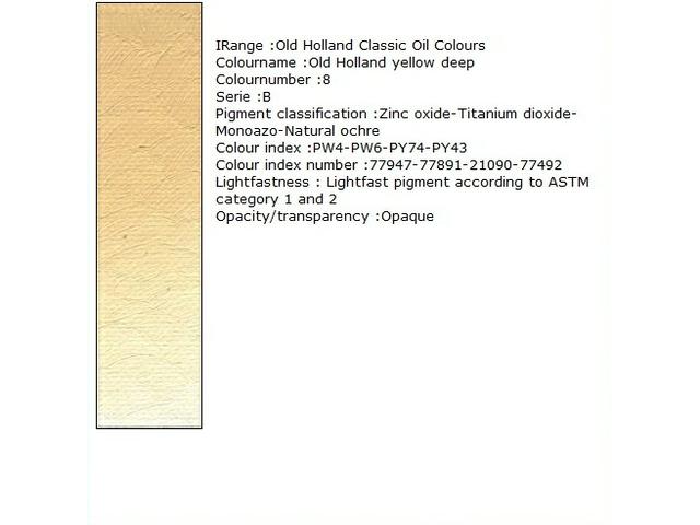 Holland - Oil Old Holland Yellow Deep 40Ml