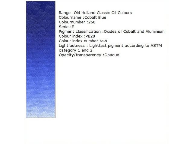 Holland - Oil Cobalt Blue 40Ml