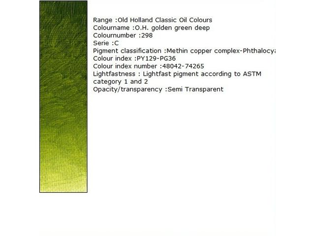 Holland - Oil Old Holland Golden Green Deep 40Ml