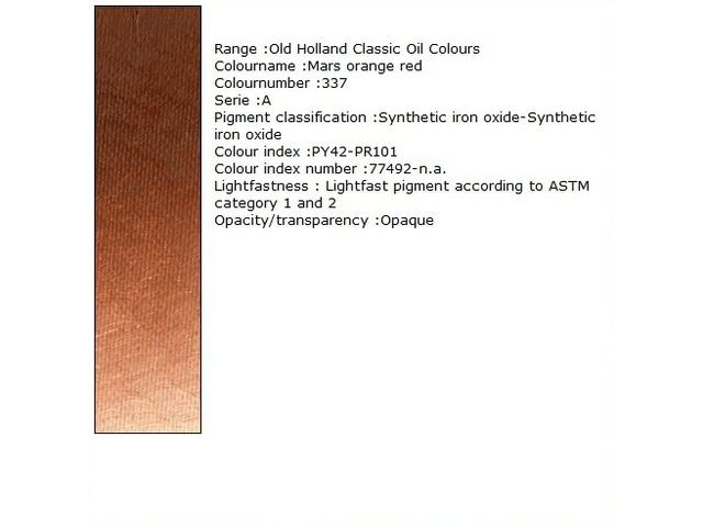 Holland - Oil Mars Orange-Red 40Ml