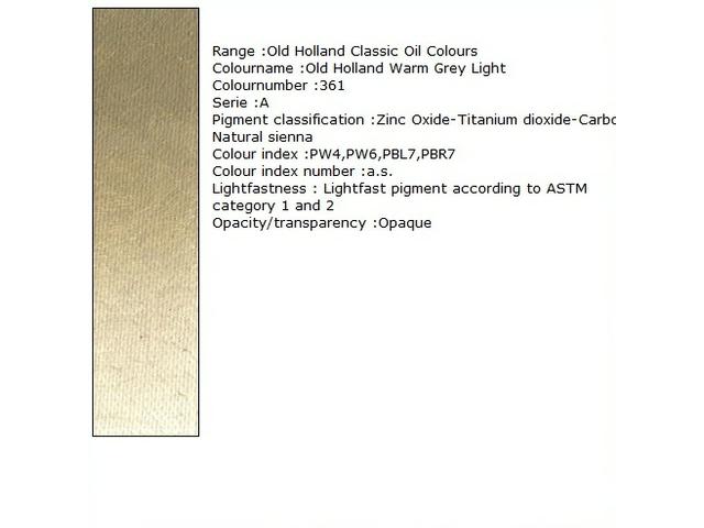 Holland - Oil Old Holland Warm Grey Light 40Ml