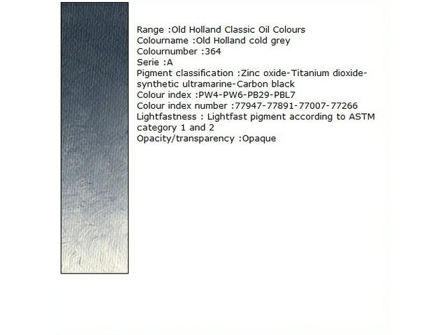 Holland - Oil Old Holland Cold Grey 40Ml