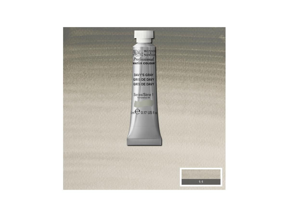 Winsor & Newton - Professional Watercolour 5Ml Davy'S Gray Uv 3