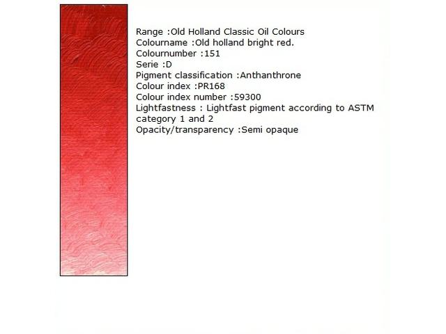 Holland - Oil Old Holland Bright Red 40Ml