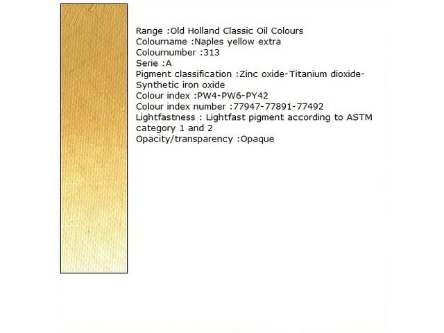 Holland - Oil Naples Yellow Extra 40Ml