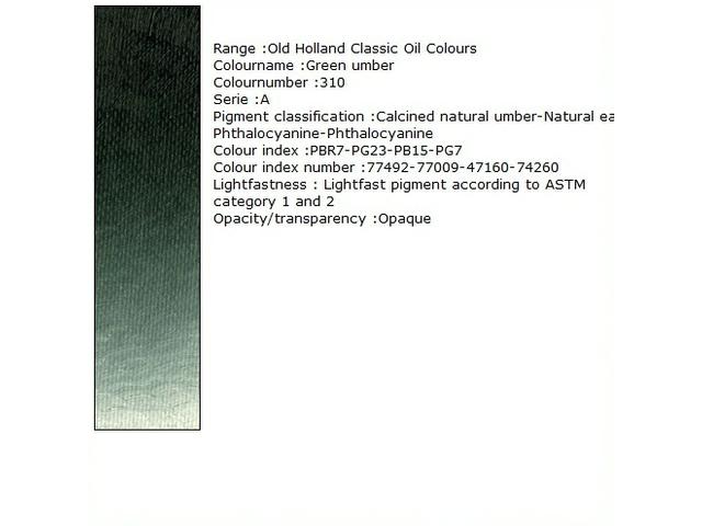 Holland - Oil Green Umber 40Ml