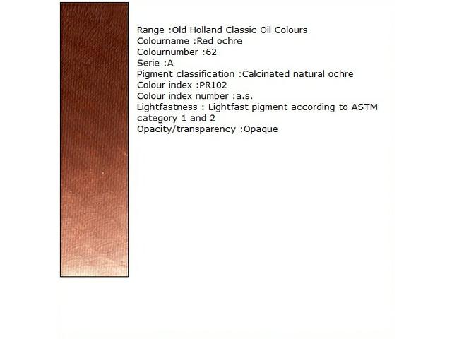 Holland - Oil Red Ochre 40Ml