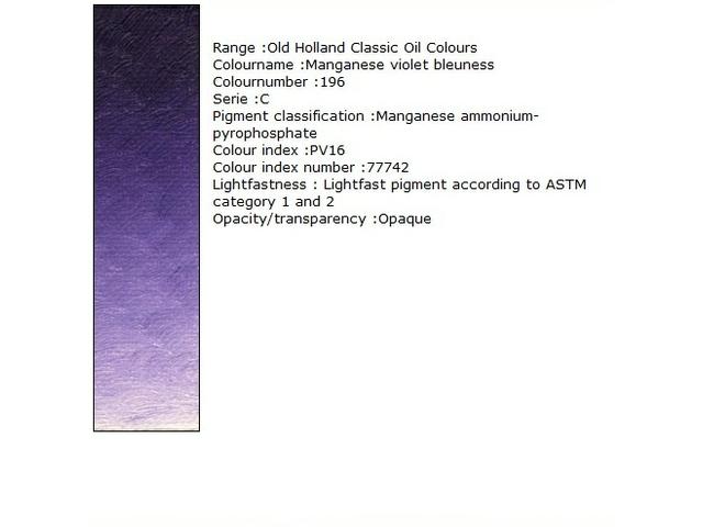 Holland - Oil Manganese Violet-Blueness 40Ml