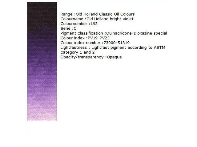 Holland - Oil Old Holland Bright Violet 40Ml