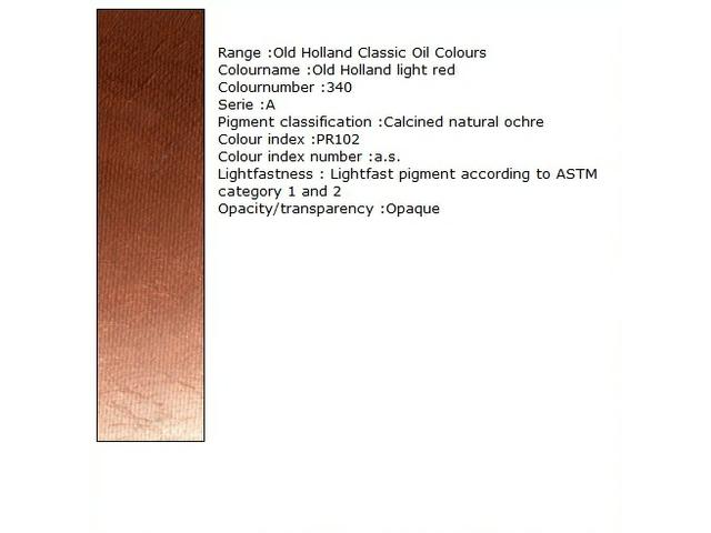 Holland - Oil Old Holland Light Red 40Ml