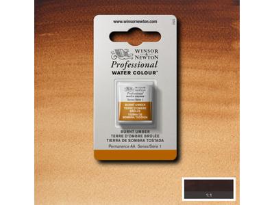 Winsor & Newton - Professional Watercolour H/Pan Burnt Umber Uv 3