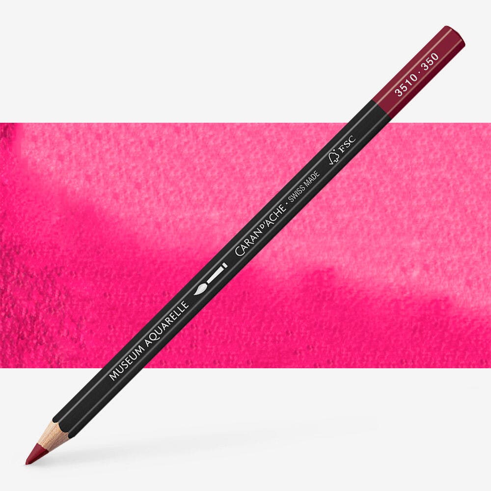 Caran D'Ache - Artist Museum Pencil Purplish Red-Fsc Uv 3